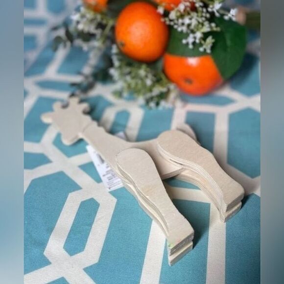 NEW Giraffe Wooden Natural Unfinished Animals Do It Yourself Ready to Paint & D - Picture 3 of 7